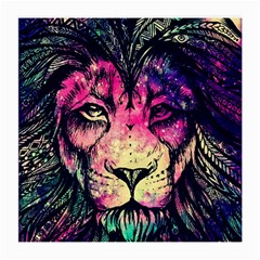 Psychedelic Lion Medium Glasses Cloth (2 Sides) by Cendanart