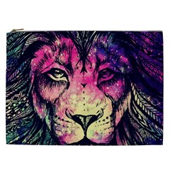 Psychedelic Lion Cosmetic Bag (xxl)