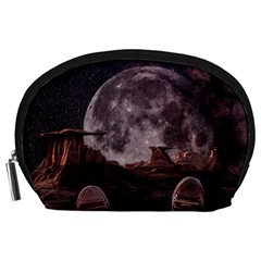In The Cosmos Moon Sci-fi Space Sky Accessory Pouch (large)