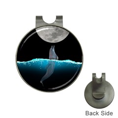 Dolphin Moon Water Hat Clips With Golf Markers by Ndabl3x