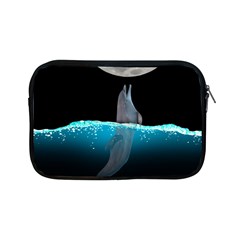Dolphin Moon Water Apple Ipad Mini Zipper Cases by Ndabl3x