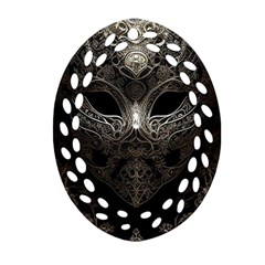 Mask Tribal Oval Filigree Ornament (two Sides) by Ndabl3x