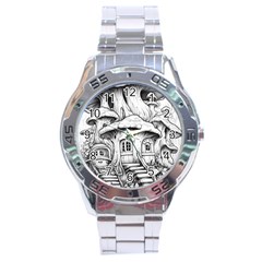 House Tree Fairy Stainless Steel Analogue Watch