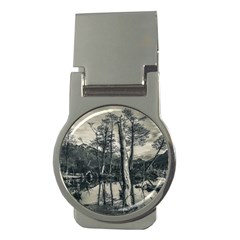 Dry Forest Landscape, Tierra Del Fuego, Argentina Money Clips (round)  by dflcprintsclothing