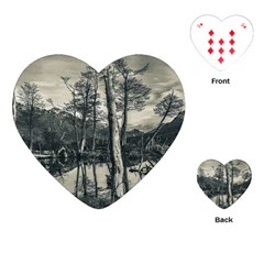 Dry Forest Landscape, Tierra Del Fuego, Argentina Playing Cards Single Design (heart) by dflcprintsclothing