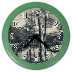 Dry Forest Landscape, Tierra Del Fuego, Argentina Color Wall Clock by dflcprintsclothing