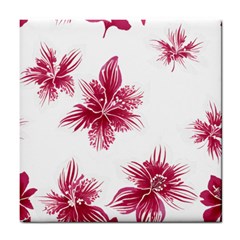 Hawaiian Flowers Tile Coaster