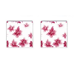 Hawaiian Flowers Cufflinks (square)