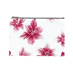 Hawaiian Flowers Cosmetic Bag (large) by essentialimage