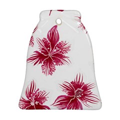 Hawaiian Flowers Bell Ornament (two Sides)