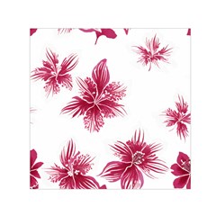 Hawaiian Flowers Square Satin Scarf (30  X 30 )