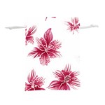 Hawaiian Flowers Lightweight Drawstring Pouch (S) Front