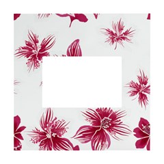 Hawaiian Flowers White Box Photo Frame 4  X 6 