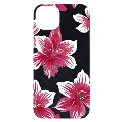 Hawaiian Flowers Iphone 14 Plus Black Uv Print Case