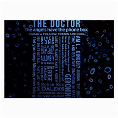 Doctor Who Tardis Large Glasses Cloth (2 Sides) by Cendanart