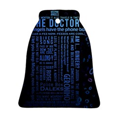 Doctor Who Tardis Bell Ornament (two Sides) by Cendanart