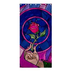 Enchanted Rose Stained Glass Shower Curtain 36  X 72  (stall)  by Cendanart