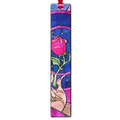 Enchanted Rose Stained Glass Large Book Marks by Cendanart