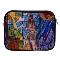 Castle Building Stained Glass Apple Ipad 2/3/4 Zipper Cases