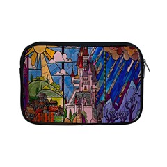 Castle Building Stained Glass Apple Ipad Mini Zipper Cases by Cendanart