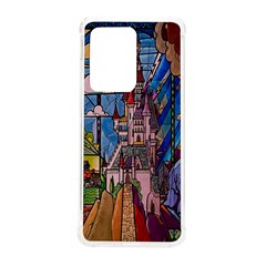 Castle Building Stained Glass Samsung Galaxy S20 Ultra 6 9 Inch Tpu Uv Case by Cendanart