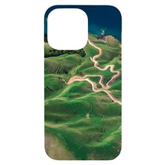 Coast Aerial View Beautiful Landscape Nature Ocean Road Graphy Aerial Coast Drone Iphone 14 Pro Max Black Uv Print Case by Bedest