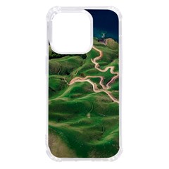 Coast Aerial View Beautiful Landscape Nature Ocean Road Graphy Aerial Coast Drone Iphone 14 Pro Tpu Uv Print Case by Bedest