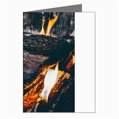 Wood Fire Camping Forest On Greeting Cards (pkg Of 8)