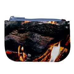 Wood Fire Camping Forest On Large Coin Purse by Bedest