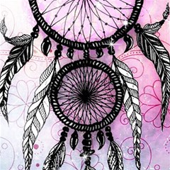 Dream Catcher Art Feathers Pink Play Mat (square)