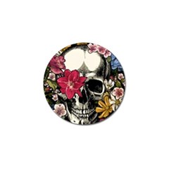 Skull Flowers American Native Dream Catcher Legend Golf Ball Marker (10 Pack) by Bedest