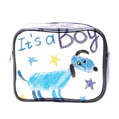 It s A Boy Mini Toiletries Bag (one Side) by morgunovaart