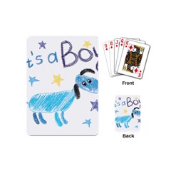 It s A Boy Playing Cards Single Design (mini)