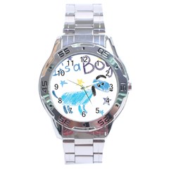 It s A Boy Stainless Steel Analogue Watch by morgunovaart