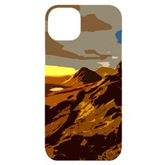 Scotland Monti Mountains Mountain Iphone 14 Plus Black Uv Print Case by Cendanart