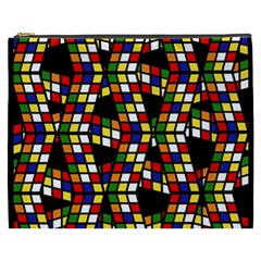 Graphic Pattern Rubiks Cube Cosmetic Bag (xxxl) by Cendanart