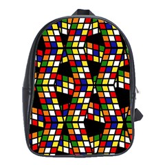 Graphic Pattern Rubiks Cube School Bag (xl)