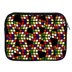 Graphic Pattern Rubiks Cube Apple Ipad 2/3/4 Zipper Cases by Cendanart