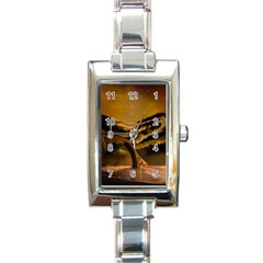 Bridge Of Regret Rectangle Italian Charm Watch by Cendanart