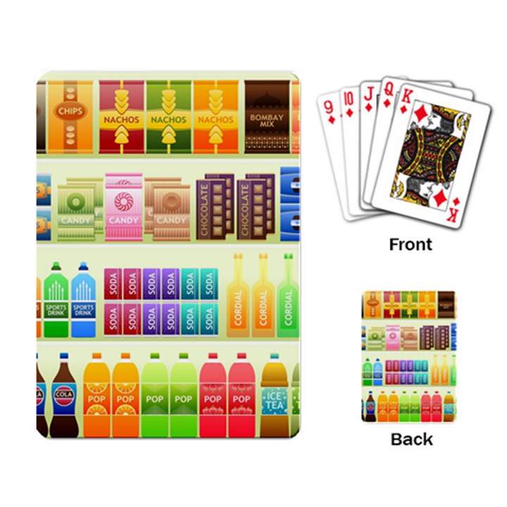 Supermarket Shelf Products Snacks Playing Cards Single Design (Rectangle)
