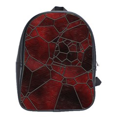 Mosaic Glass Glass Mosaic Colorful School Bag (xl)