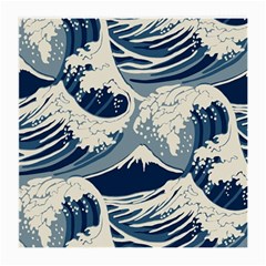 Japanese Wave Pattern Medium Glasses Cloth by Cendanart