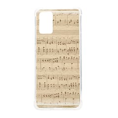 Vintage Beige Music Notes Samsung Galaxy S20plus 6 7 Inch Tpu Uv Case by Cendanart