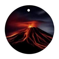 Volcanic Eruption Ornament (round) by Proyonanggan