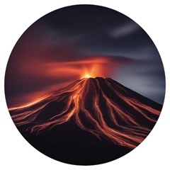 Volcanic Eruption Round Trivet by Proyonanggan