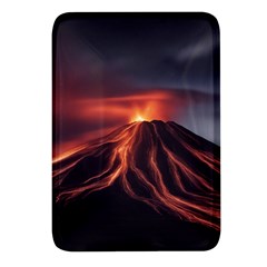 Volcanic Eruption Rectangular Glass Fridge Magnet (4 Pack) by Proyonanggan