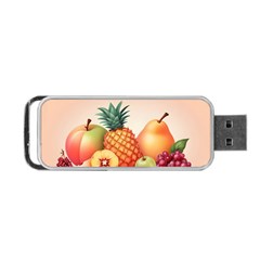 Fruit Pattern Apple Abstract Food Portable Usb Flash (two Sides)