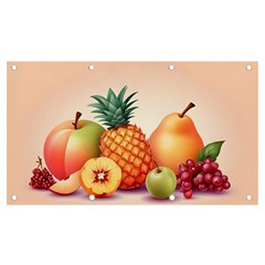 Fruit Pattern Apple Abstract Food Banner And Sign 7  X 4 