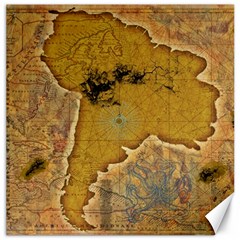 Vintage Map Of The World Continent Canvas 20  X 20 