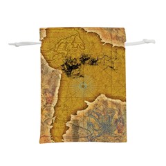 Vintage Map Of The World Continent Lightweight Drawstring Pouch (s) by Proyonanggan